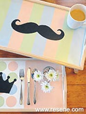 Paint a breakfast tray