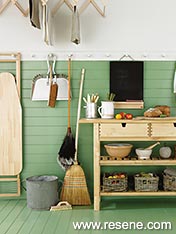 Stylish storage for bruhes and brooms