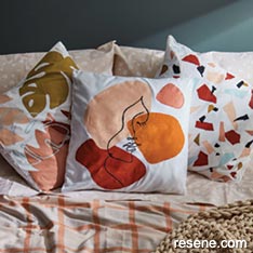 Painterly pillows